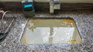 clogged drain